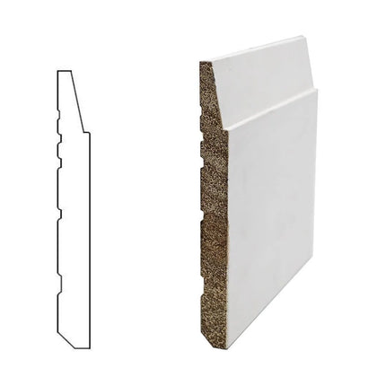 Bevel Step Baseboard 7"