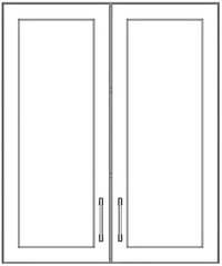 Collection image for: 36" High Wall Cabinets - Thermofoil Doors
