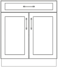 Collection image for: Base Cabinets With Drawer On Top - Painted Doors