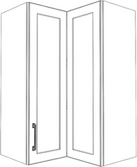 Collection image for: Upper Corner Cabinets - Painted Doors