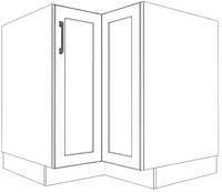 Collection image for: Lower Corner Cabinets - Thermofoil Doors