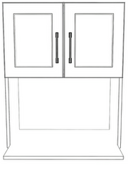 Collection image for: Microwave Cabinets - Thermofoil Doors