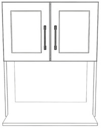 Microwave Cabinets - Thermofoil Doors