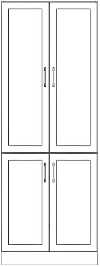 Tall Cabinets - Painted Doors