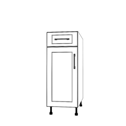 Base Cabinet With Drawer On Top - Thermofoil Doors