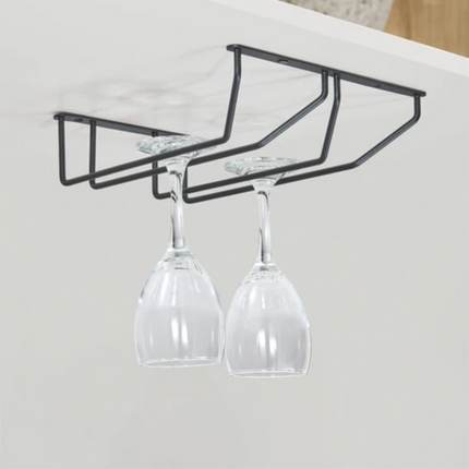 Metal Double Wine Glass Rack