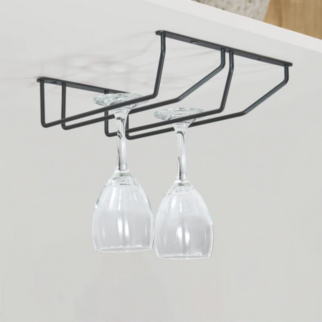 Metal Double Wine Glass Rack