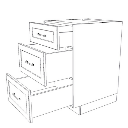Drawer Cabinets - Painted Doors