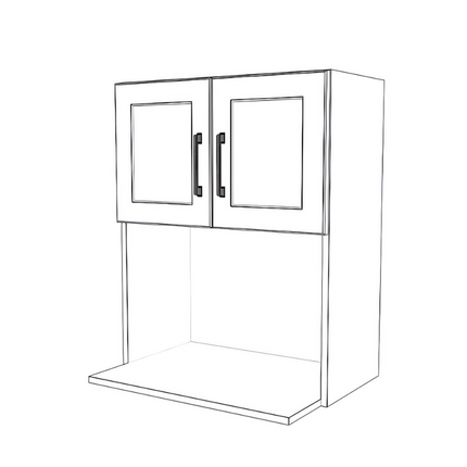 Microwave Cabinets - Painted Doors
