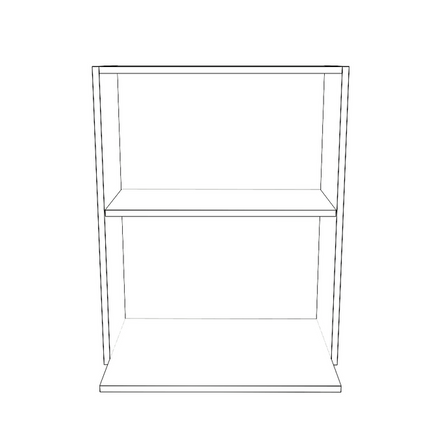 Microwave Cabinets - Painted Doors