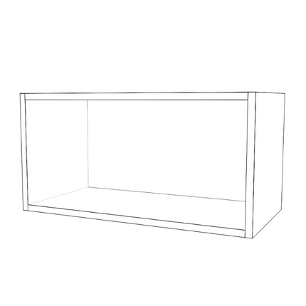 Stove and Fridge Cabinets - Painted Doors