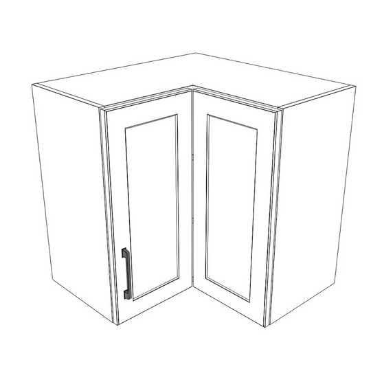 Upper Corner Cabinets - Thermofoil Doors