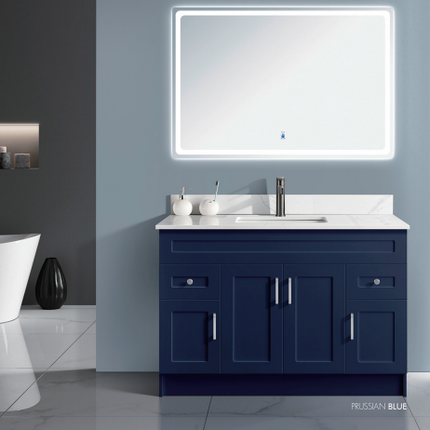 Double Drawers and 4 Doors Painted HDF Vanity